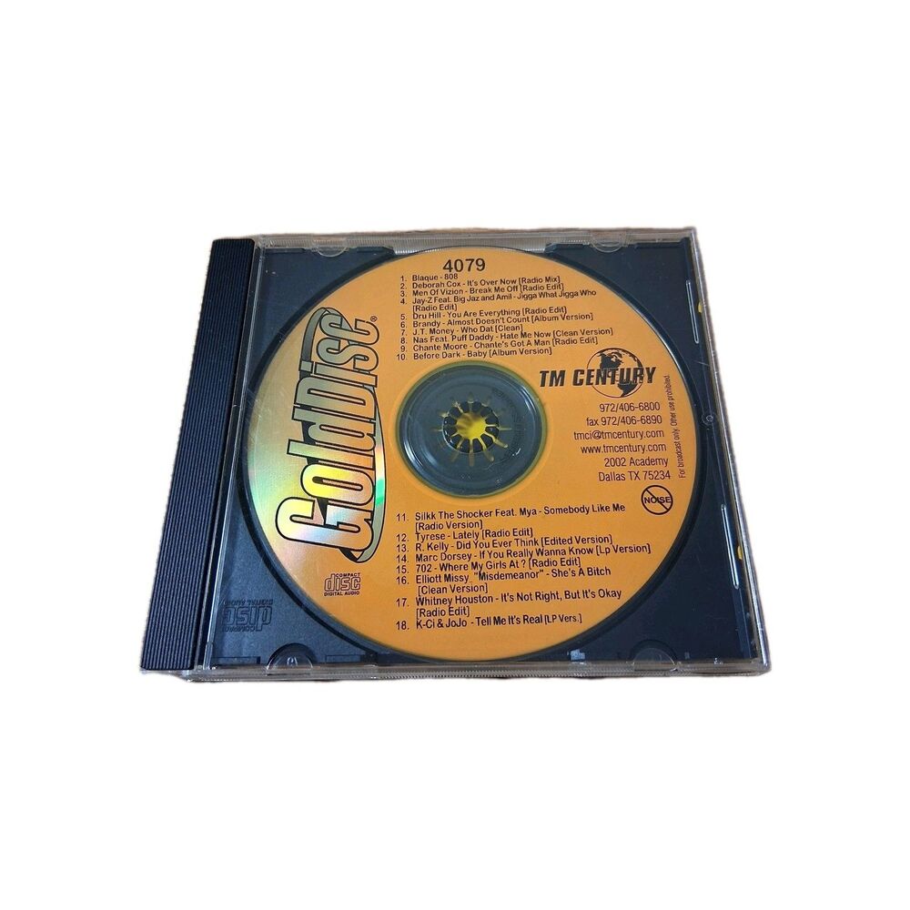 TM Century Gold Disc 4079 Radio Promo CD Jay-Z Missy Elliott Whitney Houston